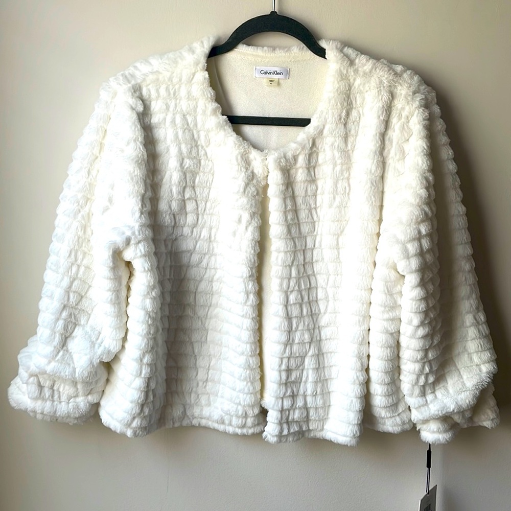 Calvin Klein Off White Jacket for dresses